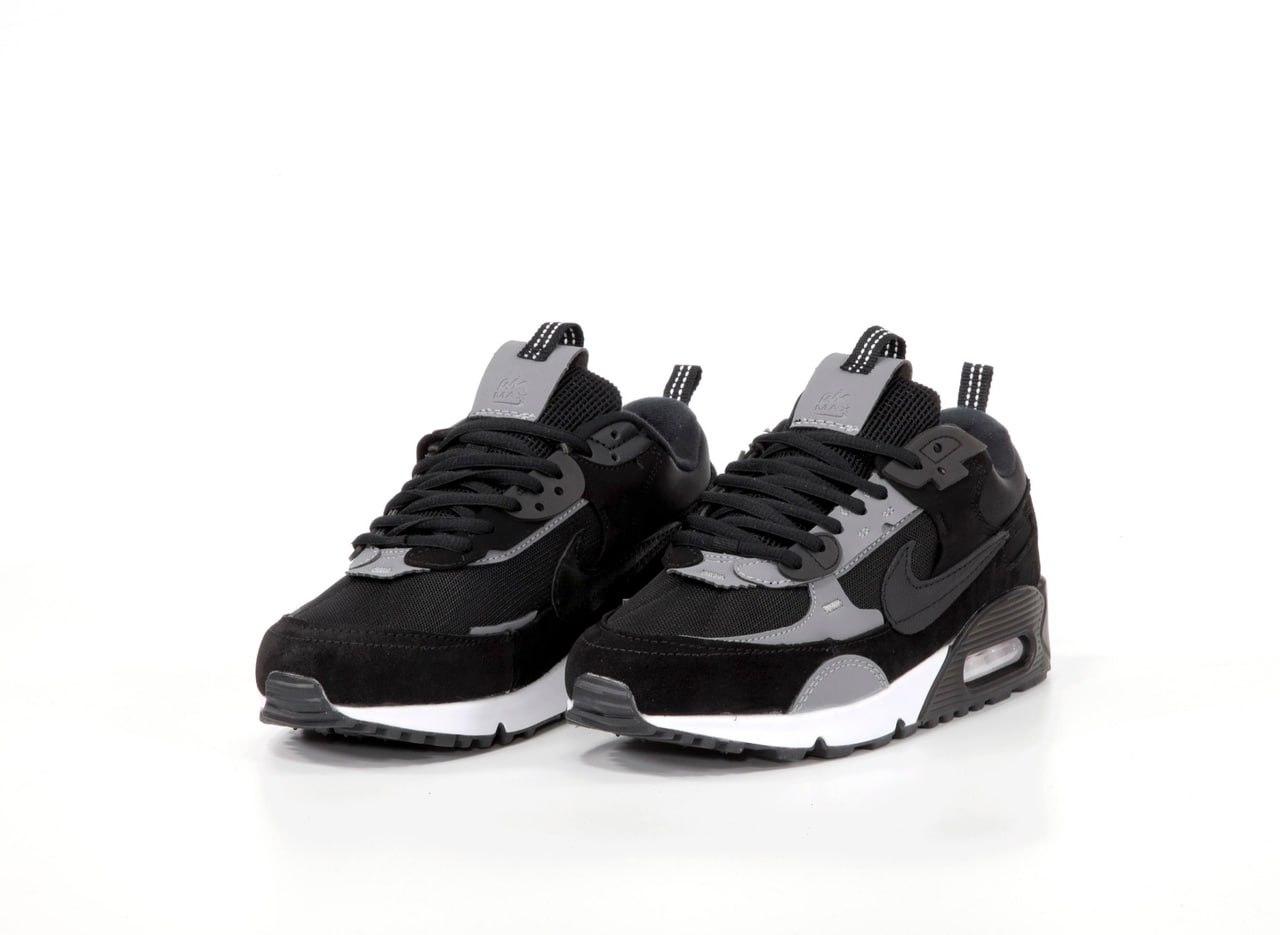 Nike air max 90 black sale grey white
