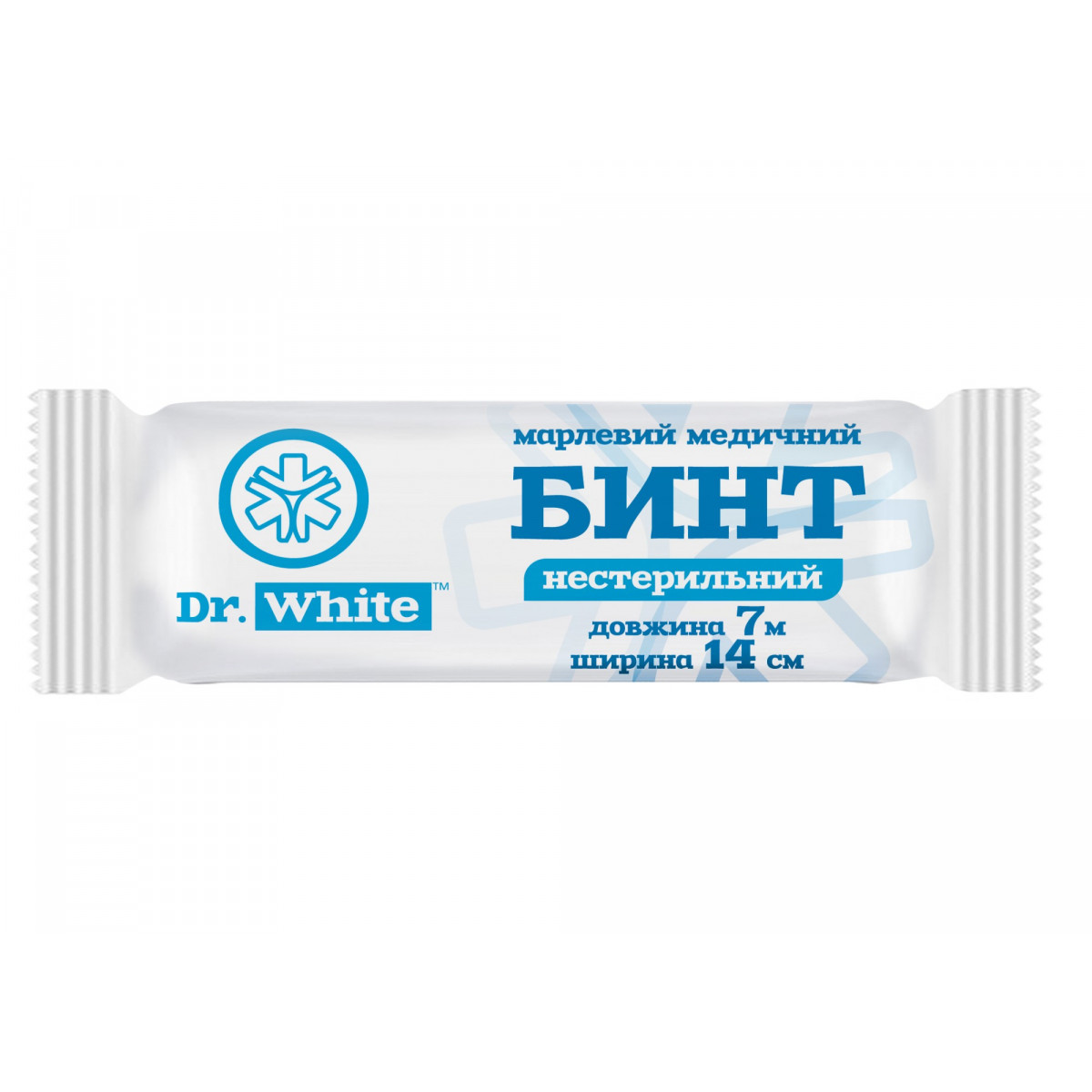Бинт марлевий нестерильний 14 см х 7 м Dr. White