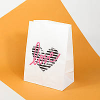 Пакет подарочный Сердца большой 320*150*380 Бумажные пакеты на День святого Валентина