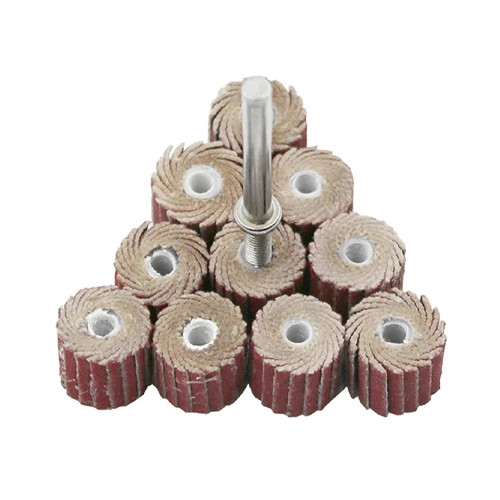 Набір з 10 пелюсткових кругів 10x10 мм 600 гритів для гравера з тримачем Без бренда, фото 1