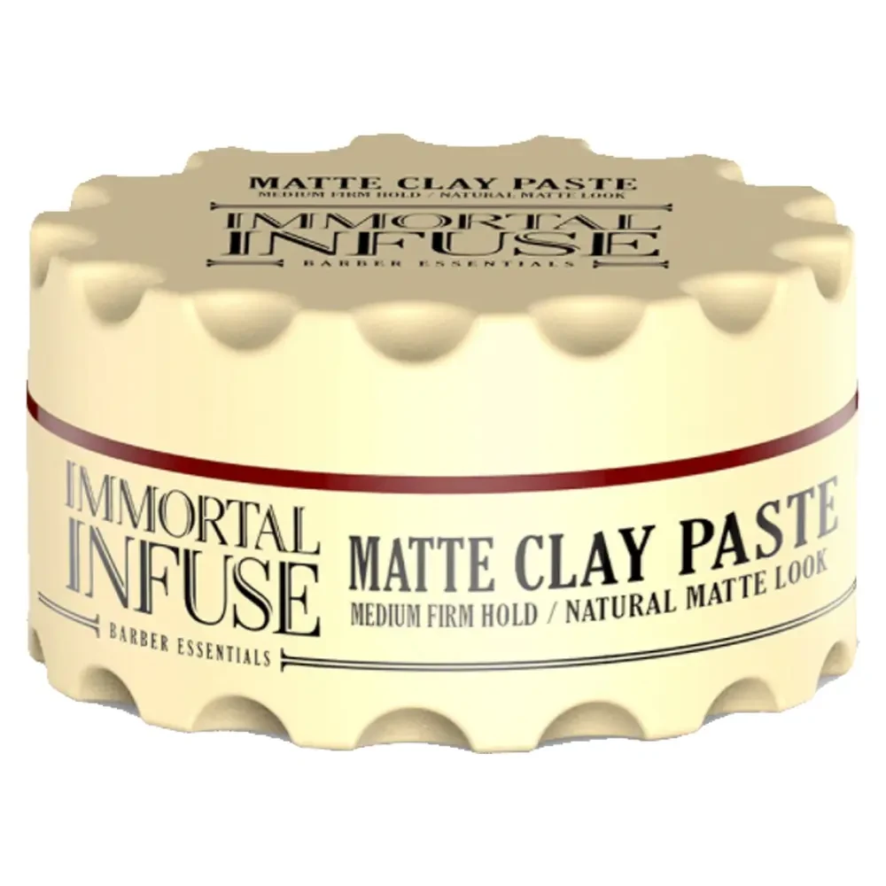 Паста матова глиняна для укладки волосся "MATTE CLAY PASTE" Immortal Infuse 150 ml INF-06