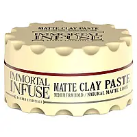 Паста матовая глиняная для укладки волос "MATTE CLAY PASTE" Immortal Infuse 150 ml INF-06