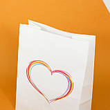 Пакет подарунковий з любов'ю 260*150*350 пакет для романтичного подарунка, фото 3