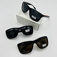 Солнцезащитные очки, polarized, оправа - роговая, линзы - поликарбонат