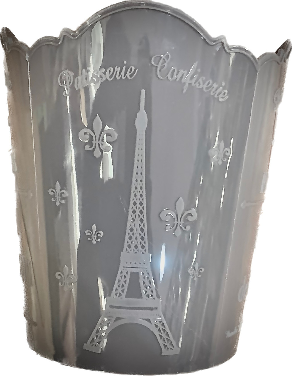 Стакан підставка PARIS для кухонного приладдя сірого кольору, фото 1