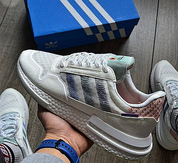 Мужские кроссовки Adidas ZX 500 RM Commonwealth White Белые Адидас