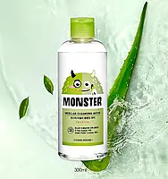 Міцелярна вода для зняття макіяжу з екстрактом алое Etude House Monster Micellar Cleansing Water, фото 5