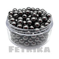 Намистини перли графітові 8 мм