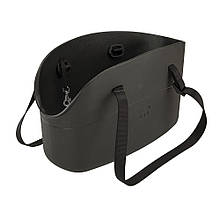 WITH-ME BAG чорна Сумка-переноска для тварин, полімер 21,5*43,5*h 27 см