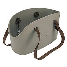 WITH-ME BAG сіра Сумка-переноска для тварин, полімер 21,5*43,5* h 27 см