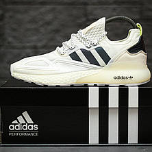 Чоловічі кросівки Adidas ZX 2K Boost White Iridescent Core Black FX8489, фото 4