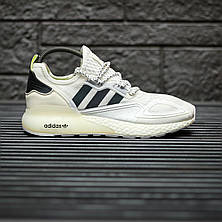 Чоловічі кросівки Adidas ZX 2K Boost White Iridescent Core Black FX8489, фото 3