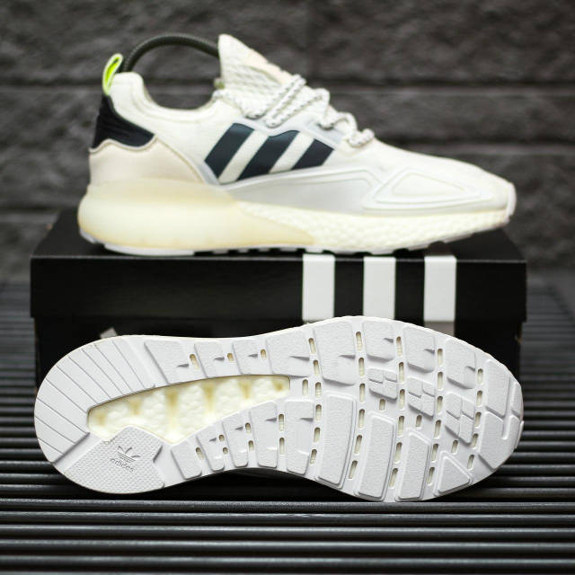わい_2nd Чоловічі кросівки Adidas ZX 2K Boost White Iridescent Core
