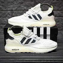 Чоловічі кросівки Adidas ZX 2K Boost White Iridescent Core Black FX8489, фото 6