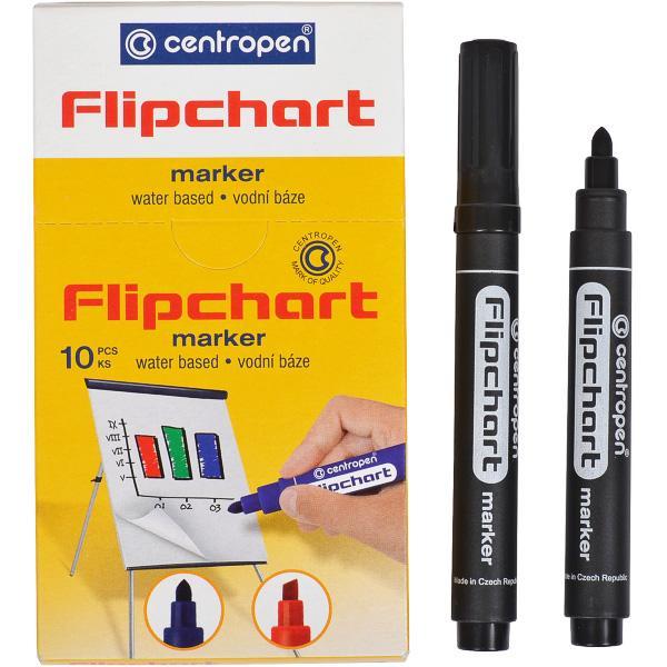 Маркер Flipchart Centropen 8550 чорний водяний для паперу