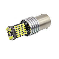 Led лампа заднего хода/дхо(DRL)/габарит 1156 P21W BA15S 45SMD 4014 Canbus (Белый)