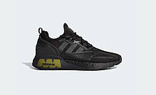 Чоловічі кросівки Adidas ZX 2K Boost Core Black Solar Yellow FV8453, фото 3
