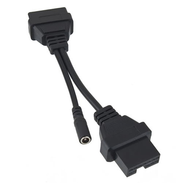 Перехідник 12 Pin — 16 pin OBD2 (Mitsubishi Hyndai), фото 1