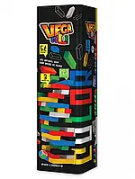 Детская настольная игра Дженга "VEGA COLOR" Danko Toys GVC-01U разноцветная