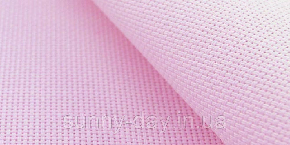 Вінілова канва 14ct колір - рожевий 45*50см