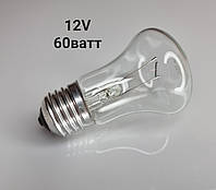 Лампа накаливания 12V, E27, 60W, 12 вольт, е27, от автомобильного аккумулятора