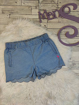 Дитячі шорти джинсові Cool Club для дівчинки блакитні тонкі з кишенями Розмір 134