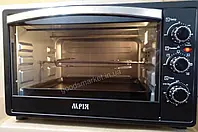 Духовка електрична Мрія MF-49 чорна 49 л 1800Вт з конвекцією, підсвіткою, вертілом для грилю.