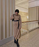 Красиве максі тепле плаття з  ангори рубчик, фото 5
