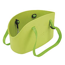 WITH-ME BAG SMALL зелена Сумка-переноска для маленьких тварин, полімер 14*35*H22 см