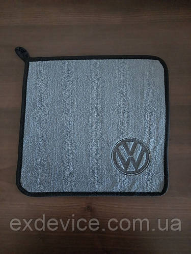 Полотенце для автомобиля с логотипом Volkswagen микрофибра 30 х 30 см ...