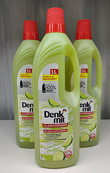 Засіб рідкий для миття підлоги з плитки Denkmit Allzweckreiniger Limetten zauber 1 л.