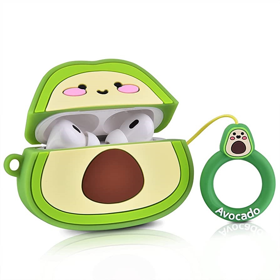 Силіконовий чохол Alitek для навушників Apple AirPods Pro 2 Авокадо, фото 1