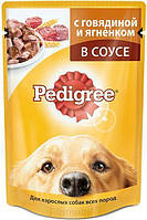 ВЛАЖНЫЙ КОРМ PEDIGREE ДЛЯ СОБАК С ГОВЯДИНОЙ И ЯГНЕНКОМ 100 Г