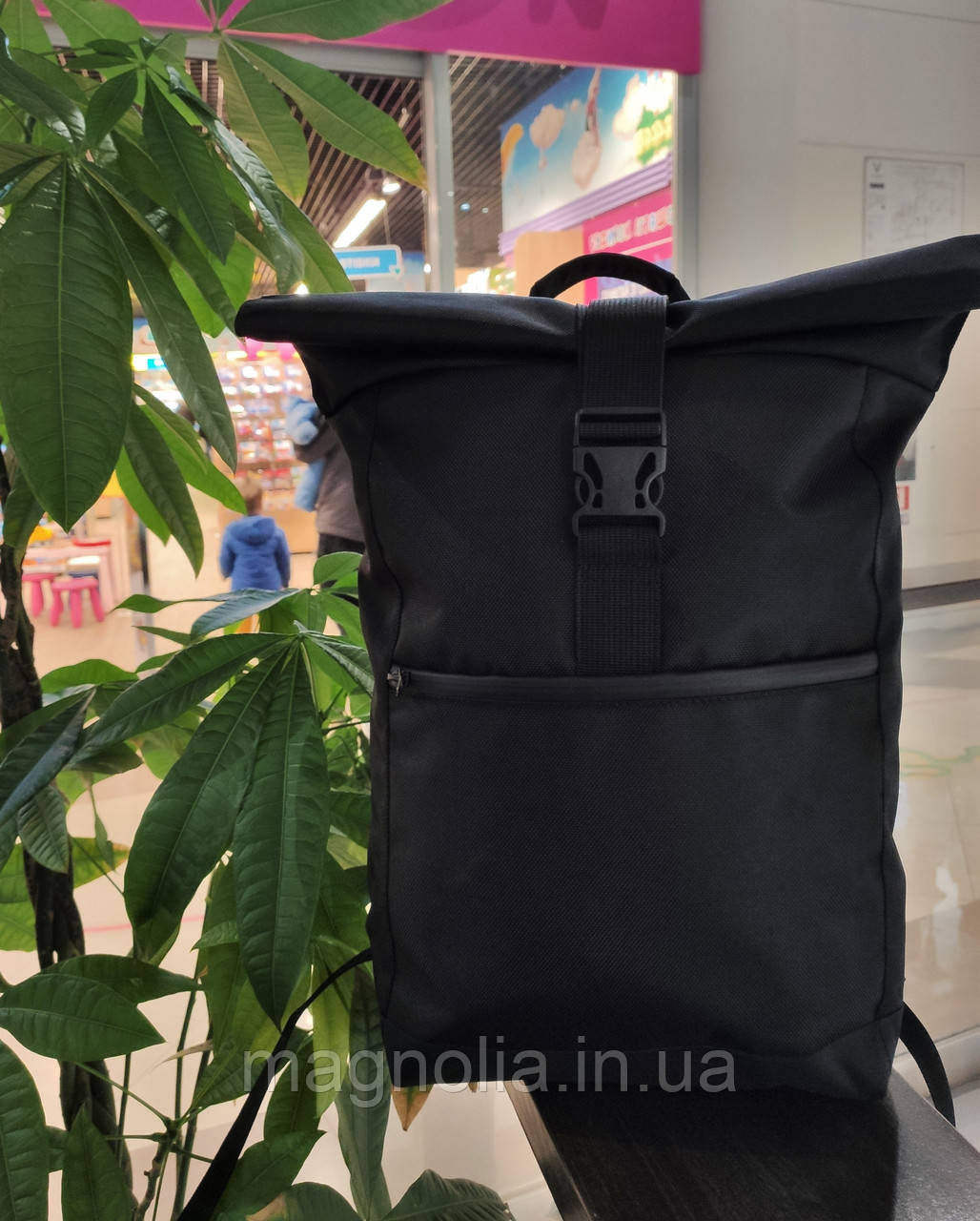 Міський зручний рюкзак ролтоп rolltop / кишеня під ноутбук до 16 дюймів / чоловічий жіночий унісекс рюкзак