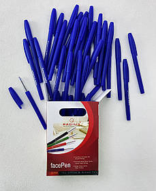 Ручка кулькова Face pen 0,7 мм синя 2055Ф Radius