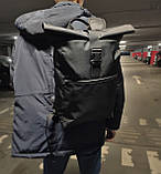 Міцний тактичний рюкзак ролтоп екошкіра / відділення під ноутбук / чоловічий жіночий унісекс, фото 2