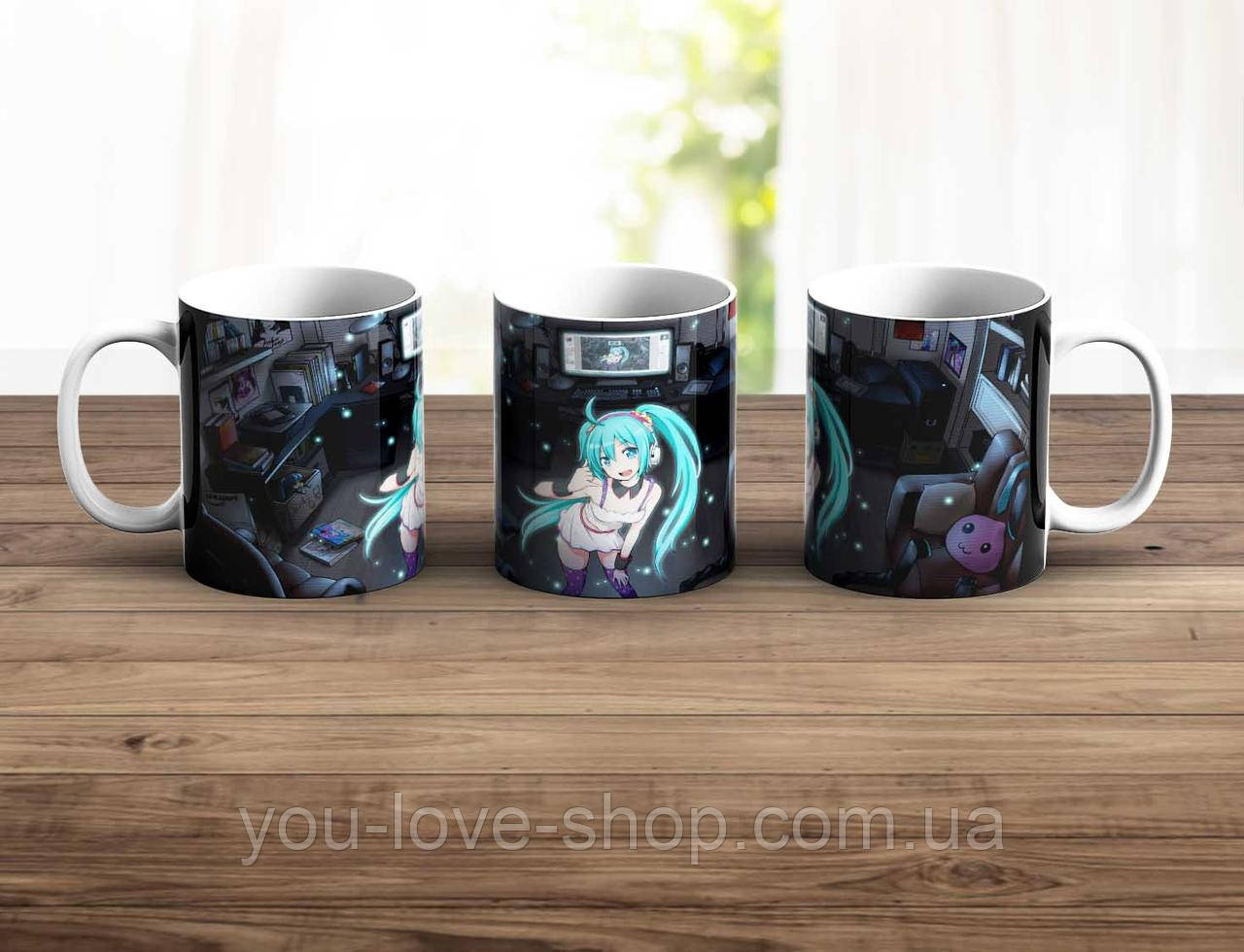 Чашка Hatsune Miku "Твоя кімната" / Кружка Міку Хацуне