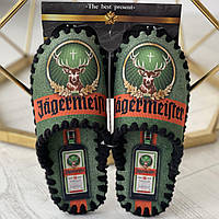 Тапочки мужские Jagermeister домашние войлок комнатные тапочки тапки ручной Егерместер Jagermeister