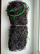 Сітка для волейболу SP-Sport 9,5x1,0 м чорний-білий, фото 3