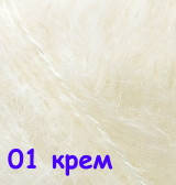 Нитки пряжа для в'язання мохеровая MOHAIR CLASSIK ALIZE мохер классик Алізе № 01 - крем