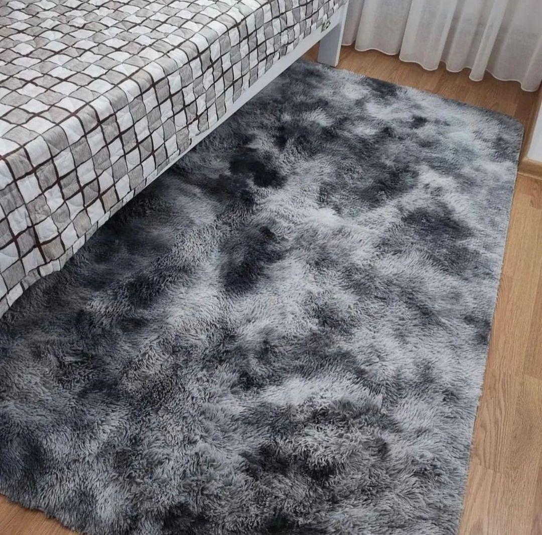 М'який пухнастий килимок з високим ворсом 90х200 см