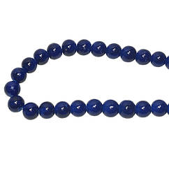 Намистини 4 мм Нитка близько 80 см для Біжутерії Темно Сині тон 171, Фурнітура ля Прикрас Бус Браслетів Колье
