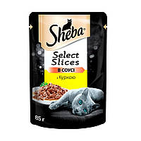 Sheba Slices для кошек с курицей в соусе 12*85 г