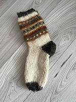 Шкарпетки вовняні з козиним пухом ручна вязка для дорослих