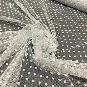 Сітка Флок горох Біла