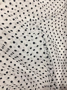 Сітка Флок горох Біла з чорним