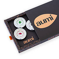 Подарунковий набір NUTS-4, в коробці, горіхові пасти AUMi 4шт по 50г, тільки один компонент - горіхи, фото 5