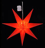 LED Star Christmas Star Advent Star 45 x 45 см Открытый большой пластик (с функцией таймера) (красный)