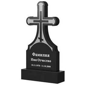 Гранітний хрест на могилу (100*50*5) К-05