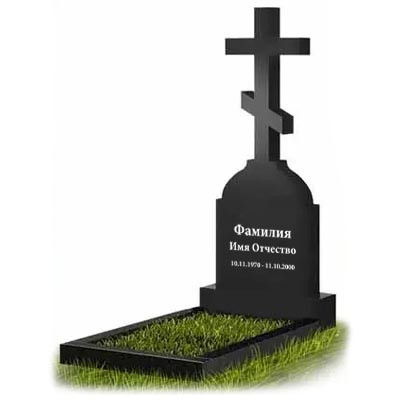Гранітний хрест на могилу К-06